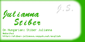 julianna stiber business card